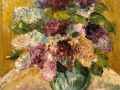 Букет сирени (масло, картон, 49х95, 2004)